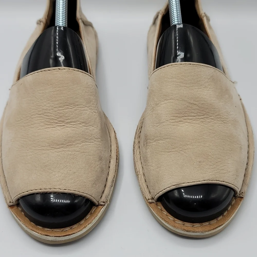 Coach Lydia open toe  leather espadrilles womens size 10B